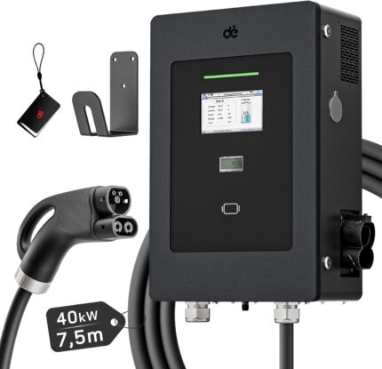 dé 40 kW DC Töltő 7.5 m-es CCS2 kábellel