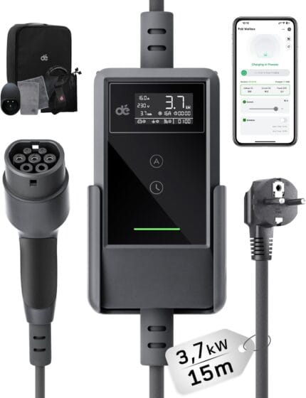 dé Hálózati Töltő 3.7 kW 15 méter Applikációval
