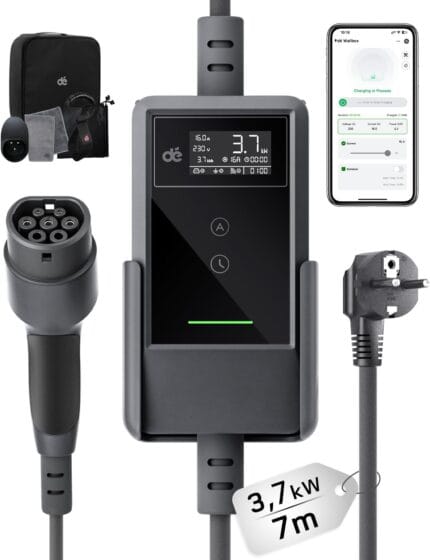 dé Hálózati Töltő 3.7 kW 7 méter Applikációval